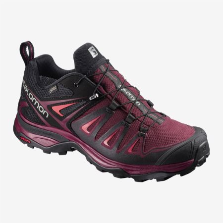 Salomon X ULTRA 3 GTX W Womens Hiking Shoes Red UK ZKCO